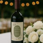Etichetă sticlă vin – Model Timeless Green