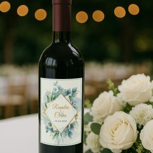 Etichetă sticlă vin – Model Pastel Dream