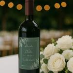Etichetă sticlă vin – Model Evergreen Charm
