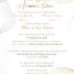 Invitație Digitală Nuntă „Golden Waves” - Personalizată și rapidă