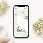 Invitație Digitală Nuntă „Evergreen Charm” - Personalizată și rapidă