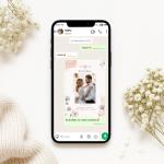 Invitație Digitală Nuntă „Whispers of Love” - Personalizată și rapidă