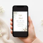 Invitație Digitală Nuntă „Nature’s Embrace” - Personalizată și rapidă