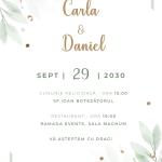 Invitație Digitală Nuntă „Nature’s Embrace” - Personalizată și rapidă