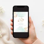 Invitație Digitală Nuntă „Floral Elegance” - Personalizată și rapidă