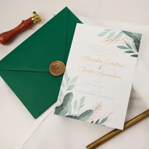 Invitație Nuntă, Model Evergreen Charm