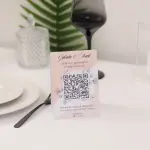 Cartonaș QR din carton simplu – portocaliu