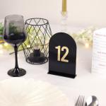 Numere de Masă din Plexiglas – Design Semioval Minimalist