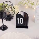 Numere de Masă Plexiglas Semioval Asimetric, Eleganță Modernă pentru Evenimente, Nuntă, Botez