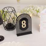 Numere de Masă Plexiglas Semioval Simetric pentru Nuntă și Evenimente