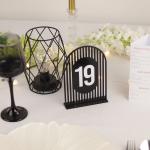 Numere de Masă Plexiglas Semioval Simetric pentru Nuntă și Evenimente