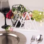 Numere de Masă din Lemn Alb – Design Scandinavian Minimalist pentru Nuntă sau Evenimente