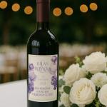 Etichetă sticlă vin – Model Purple Dream
