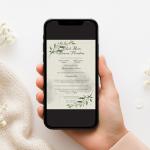 Invitație Digitală Nuntă „Timeless Green” - Personalizată și rapidă