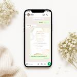 Invitație Digitală Nuntă „Golden Waves” - Personalizată și rapidă