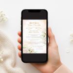 Invitație Digitală Nuntă „Pure Harmony” - Personalizată și rapidă