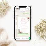 Invitație Digitală Nuntă „Blush Blooms” - Personalizată și rapidă