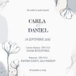 Invitație Digitală Nuntă „Graceful Union” - Personalizată și rapidă