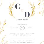 Invitație Digitală Nuntă „Golden Vows” - Personalizată și rapidă