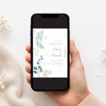 Invitație Digitală Nuntă „Serene Celebration” - Personalizată și rapidă