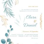 Invitație Digitală Nuntă „Serene Celebration” - Personalizată și rapidă