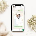 Invitație Digitală Nuntă „Soft Petals” - Personalizată și rapidă