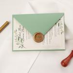 Invitație Nuntă, Model Timeless Green