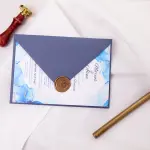 Invitație Nuntă, Model Blue Bliss