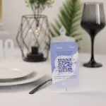 QR Moments Albastru – Premium din Plexiglas cu Autocolant