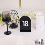 Numere de Masă din Plexiglas – Design Semioval Minimalist