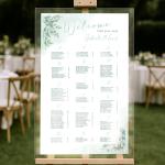 Opis Nuntă – Model Verde cu Frunze, Portret Alfabetic